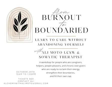 from BURNOUT to Boundaried
