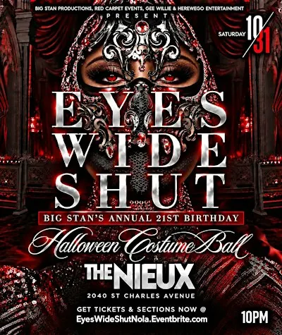 EYES WIDE SHUT HALLOWEEN COSTUME BALL & BIG STAN'S SCORPIO BIRTHDAY BASH