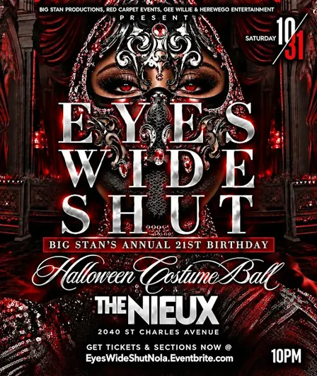 EYES WIDE SHUT HALLOWEEN COSTUME BALL & BIG STAN'S SCORPIO BIRTHDAY BASH