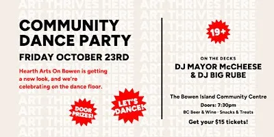 Community Dance Party, presented by The Hearth Arts on Bowen