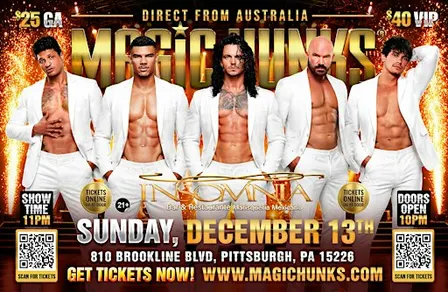 Australia's Magic Hunks Live in Pittsburgh, PA!