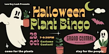 Halloween Plant Bingo 10/28 @ Grand Central Brewhouse | St. Pete