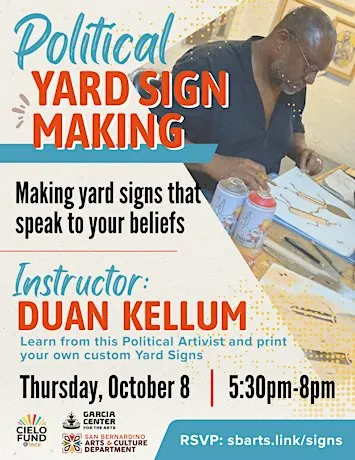 Political Yard Sign Making with Duan Kellum