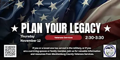 Plan Your Legacy: Veterans Services