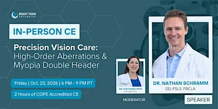 Precision Vision Care: High-Order Aberrations & Myopia Double Header