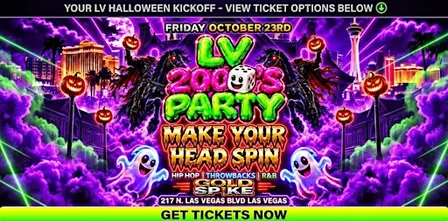 21+FRIDAY LV 2000 PARTY OCT 23RD GOLD SPIKE FREE WITH RSVP