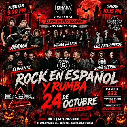 Halloween Rock en Español | Banda en Vivo Tocando Todos los Éxitos