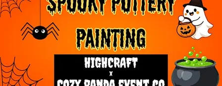 Spooky Pottery Painting with Cozy Panda