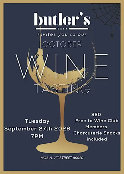 October Wine Tasting at Butler's Easy
