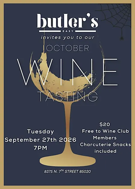 October Wine Tasting at Butler's Easy