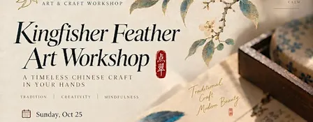 Kingfisher Feather Art Jewelry Workshop