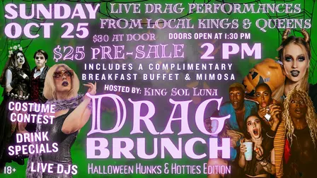 Drag Brunch: Halloween Hotties & Hunks Edition