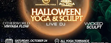 Halloween at All Yoga: Yoga & Sculpt with Live DJ