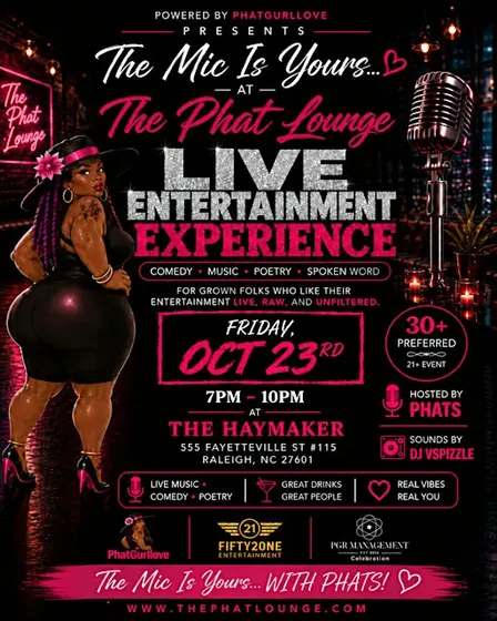 The Mic Is Yours… The Phat Lounge at the|Haymaker Raleigh