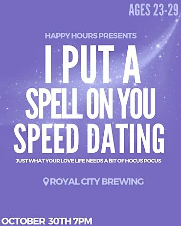 I put a spell on you, speed dating Aged 23-29@ Royal City Brewing (Guelph)
