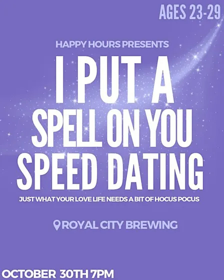 I put a spell on you, speed dating Aged 23-29@ Royal City Brewing (Guelph)