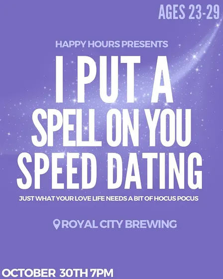 I put a spell on you, speed dating Aged 23-29@ Royal City Brewing (Guelph)