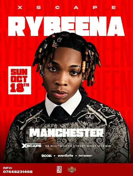 RYBEENA In Manchester - Afrobeats/HipHop/Amapiano/RnB/DanceHall