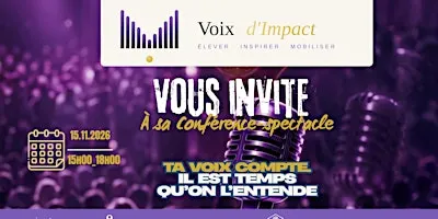 Ta voix compte. Il est temps qu'on l'entende.
