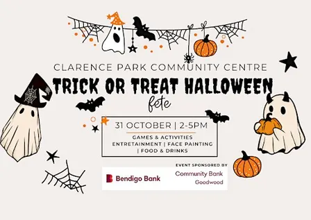 Trick or Treat Halloween at Clarence Park Community Centre