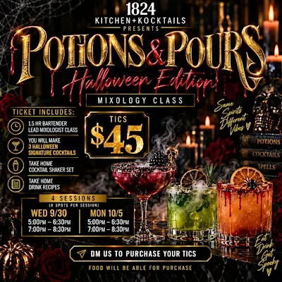 Copy of Potions & Pour: Spooky Mixology Class