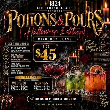 Copy of Potions & Pour: Spooky Mixology Class