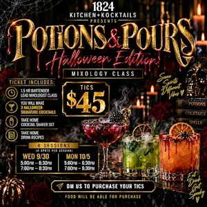 Copy of Potions & Pour: Spooky Mixology Class