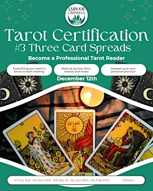 Tarot Certification Course: 3 Card Spreads
