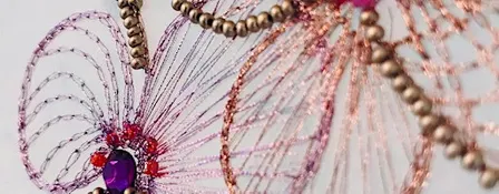 Jeweled Orchid: 2-Day Fine Embroidery Workshop | Lunéville Tambour