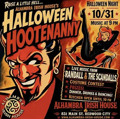 Halloween dance party at  spooky Alhambra Irish House