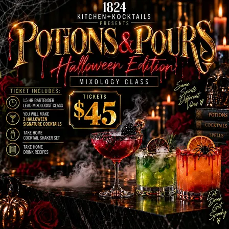 Potions & Pour: Spooky Mixology Class