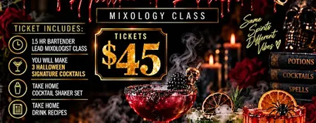Potions & Pour: Spooky Mixology Class