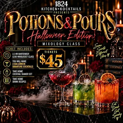 Potions & Pour: Spooky Mixology Class