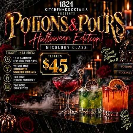 Potions & Pour: Spooky Mixology Class