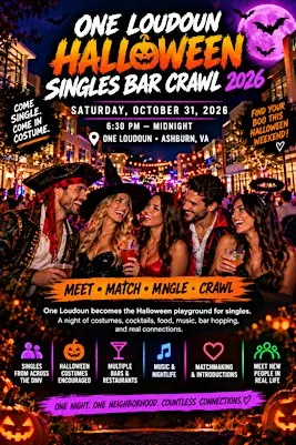 ONE LOUDOUN HALLOWEEN SINGLES BAR CRAWL 2026 (SATURDAY)