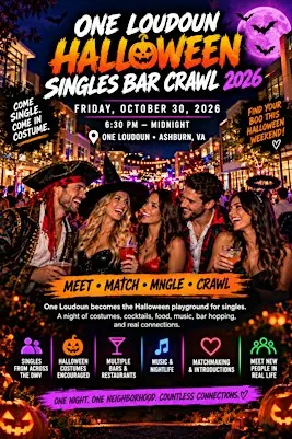 ONE LOUDOUN HALLOWEEN SINGLES BAR CRAWL 2026 (FRIDAY)