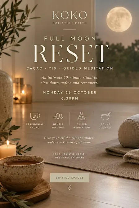 Full Moon Ritual: Cacao, Yin Yoga, Meditation & Sound