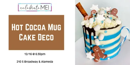Hot Cocoa Mug Cake Decorating