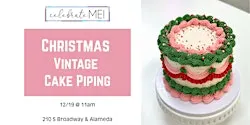 Christmas Vintage Cake Piping