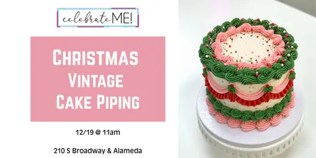 Christmas Vintage Cake Piping