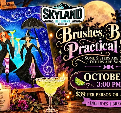 Brushes, Brews, & Practical  Magic w/LiaNardo Mobile Paint & Sip