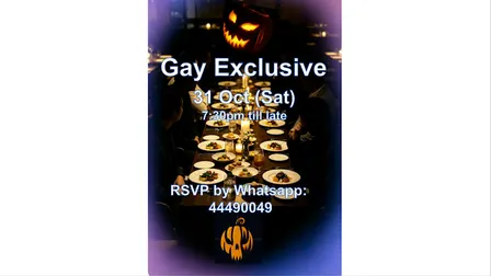 Gay Exclusive Dinner — Halloween Special