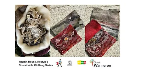 Make a Small Wet-felted Bag with Textile Scraps