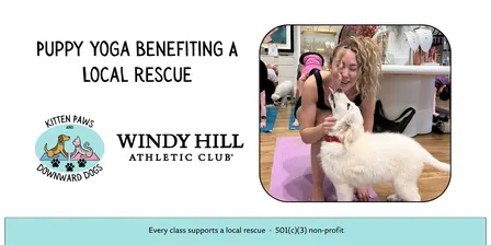 Puppy Yoga at Windy Hill Benefitting a Local Atlanta Rescue — Session 1