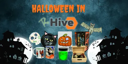 Halloween in The Hive - Creepy Cat and Skull Crafts