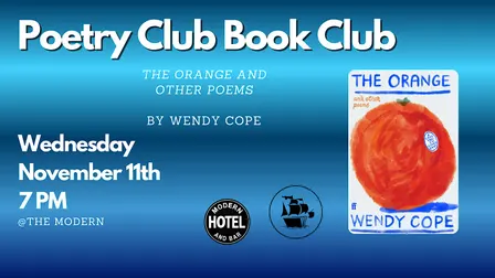 Poetry Club Book Club - The Orange and Other Poems by Wendy Cope