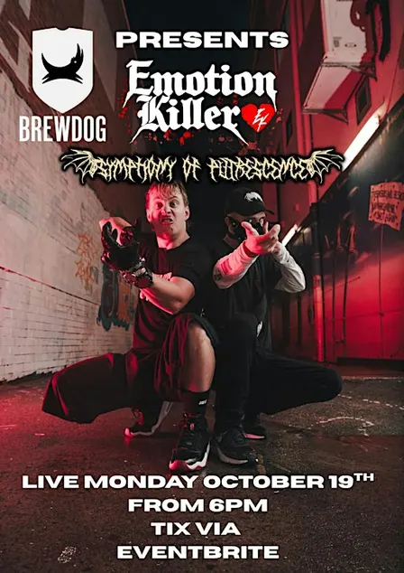 Emotion Killer and Symphony of Putrescence at Brewdog Fortitude Valley