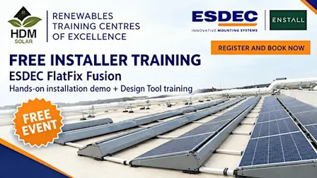 HDM Solar Bournemouth x ESDEC FlatFix Fusion Installation & Design Training