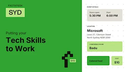 FaithTech Sydney: Putting Your Tech Skills to Work