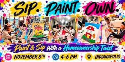 Sip. Paint. Own. | A Paint & Sip Experience With a Twist (Indy) Fall